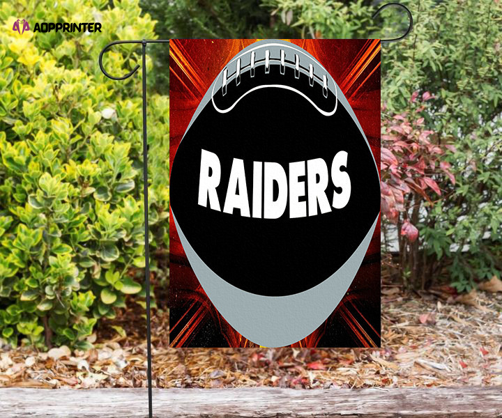 las vegas raiders ball double sided printing garden flag home decor gifts 1