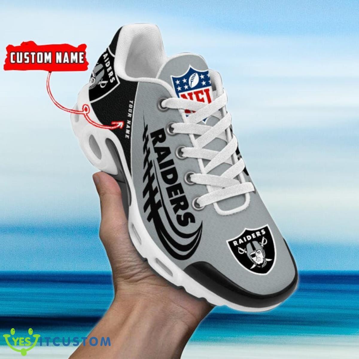 las vegas raiders custom name air cushion sports shoes