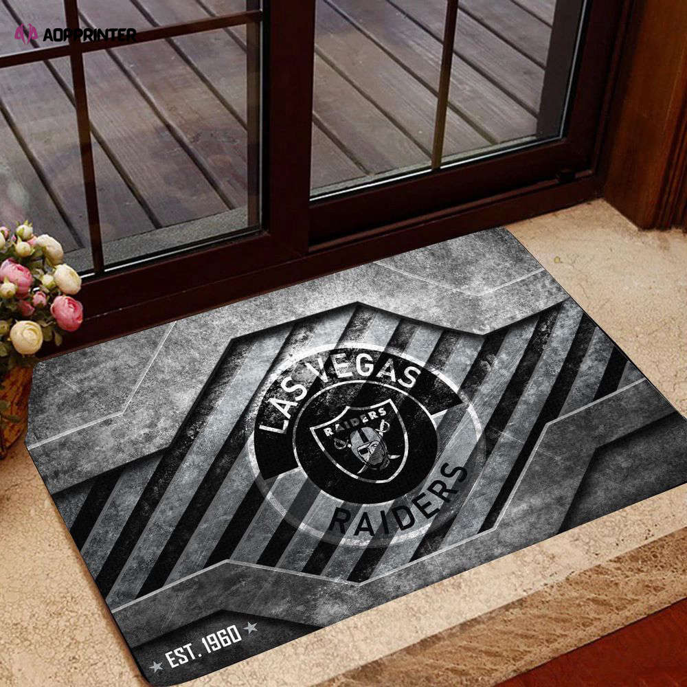 las vegas raiders doormat best gift for home decor 1 1