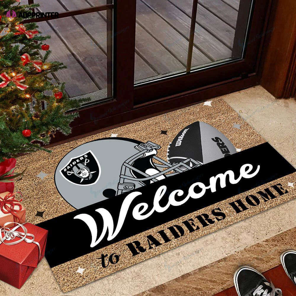 las vegas raiders doormat best gift for home decoration