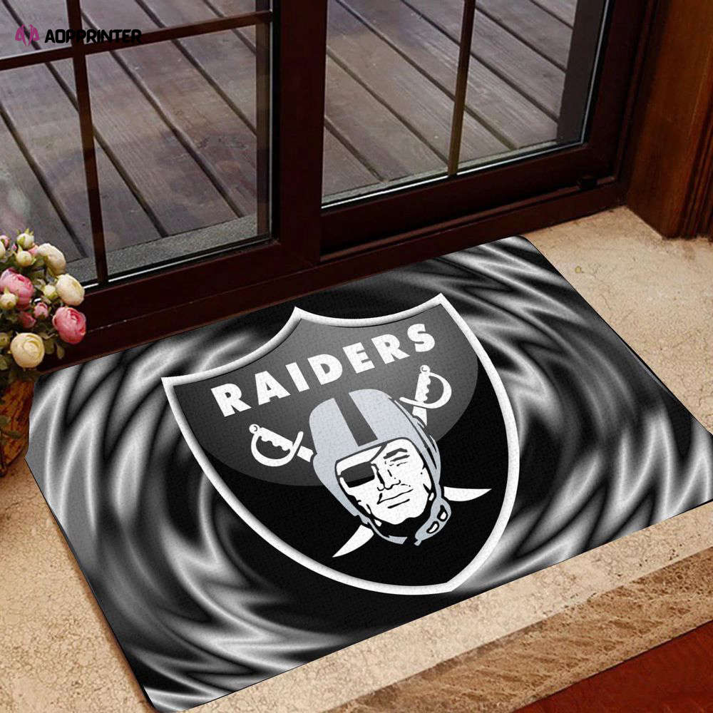 las vegas raiders doormat gift for home decor 1 1