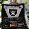 las vegas raiders logo premium quilt lazwu