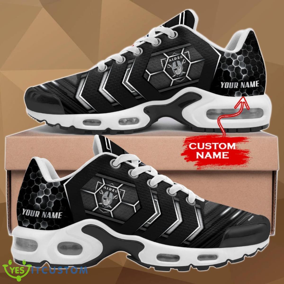 las vegas raiders nfl air cushion sports shoes custom name for fans