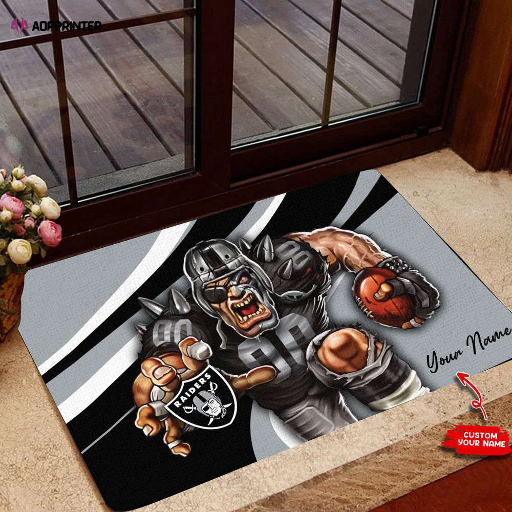 las vegas raiders personalized doormat best gift for home decor 1 1