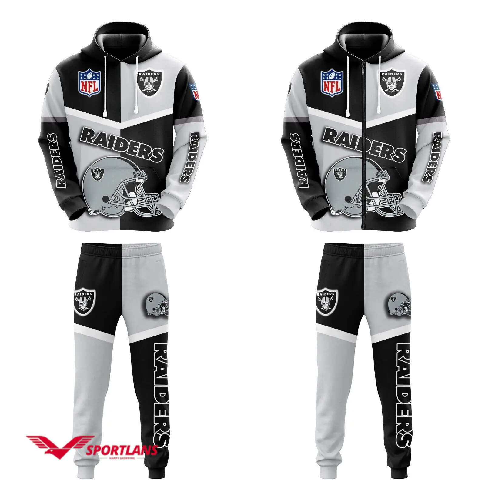 las vegas raiders nfl personalized combo hoodie2C zip hoodie and joggers for nfl fans tmhj22011017 mxpxdbm62y