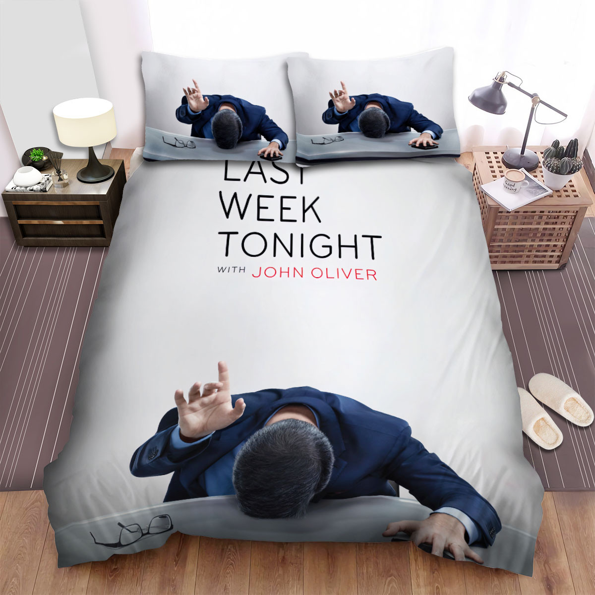 last week tonight with john oliver 2014 movie poster 2 bed sheets spread comforter duvet cover bedding sets deter