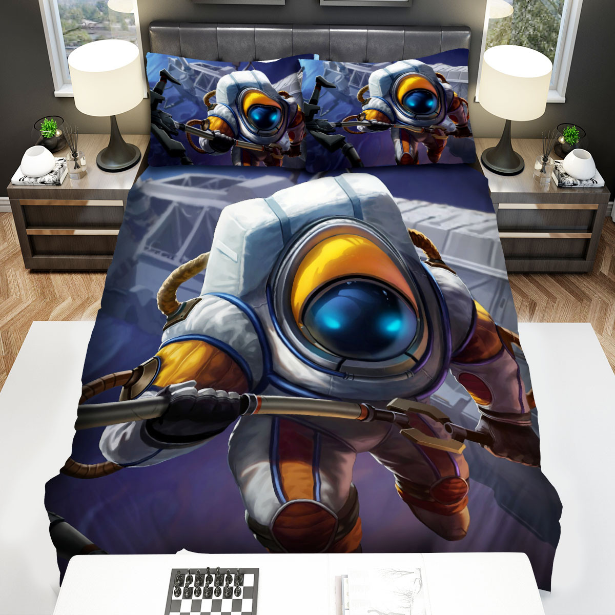 league of legends astronaut nautilus splash art bed sheets spread duvet cover bedding sets itub2