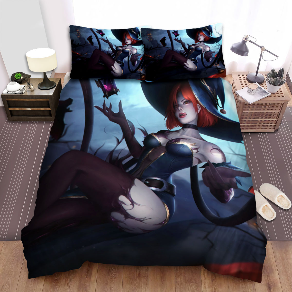 league of legends bewitching evelynn concept art bed sheets spread duvet cover bedding sets nhfzq