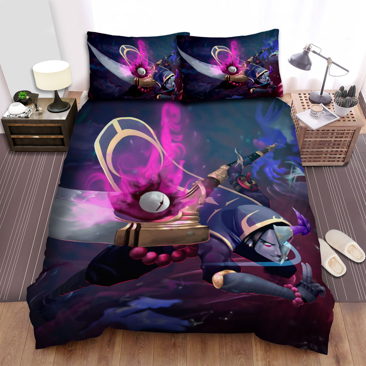 league of legends blood moon kayn concept art bed sheets spread duvet cover bedding set 8po3t