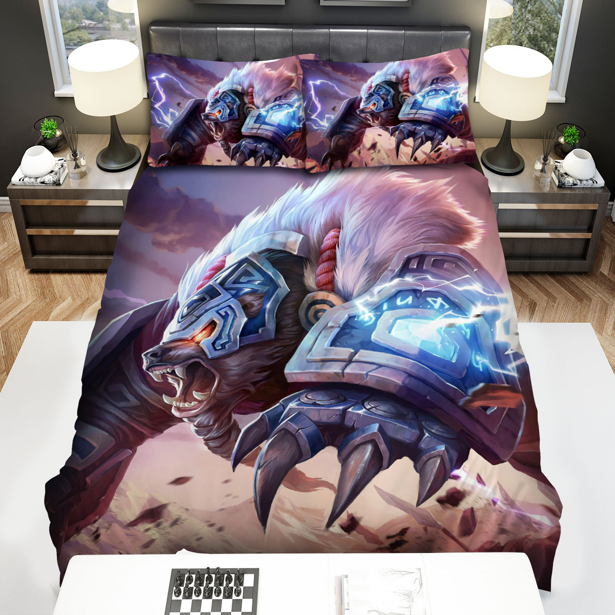 league of legends classic runeguard volibear splash art bed sheets spread duvet cover bedding sets 9c0mj