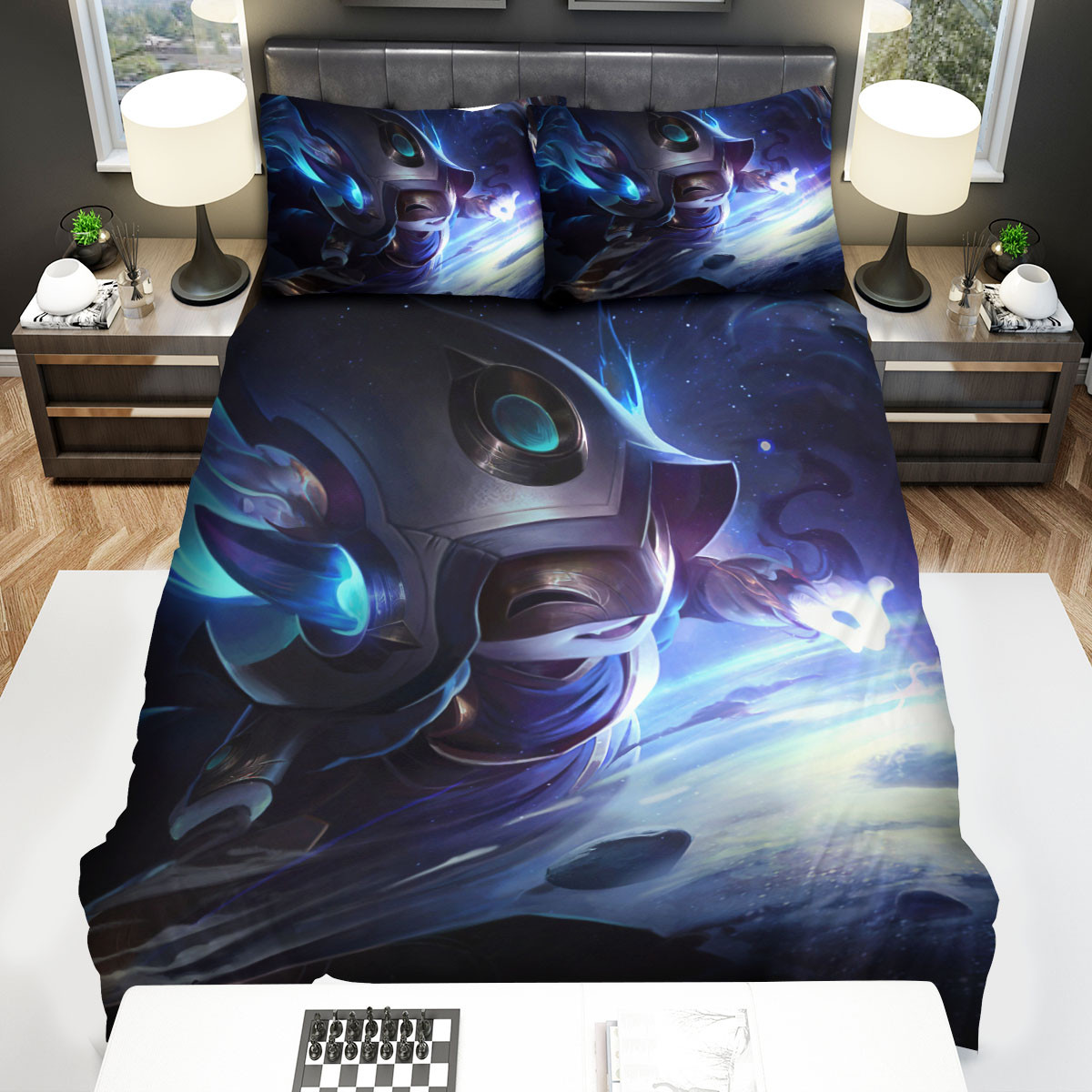 league of legends cosmic enchantress lulu splash art bed sheets spread duvet cover bedding sets d491z