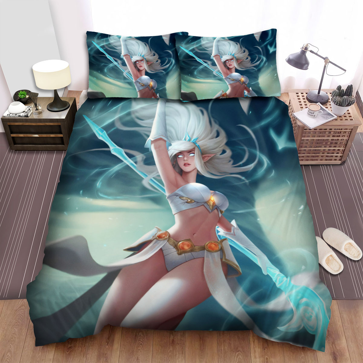 league of legends janna eye of the storm bed sheets spread duvet cover bedding sets 0xyov