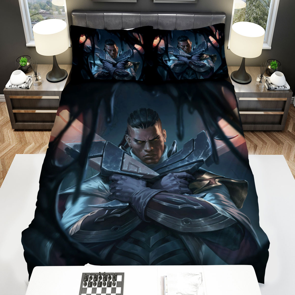 league of legends lucian the purifier artwork bed sheets spread duvet cover bedding sets e9vtc