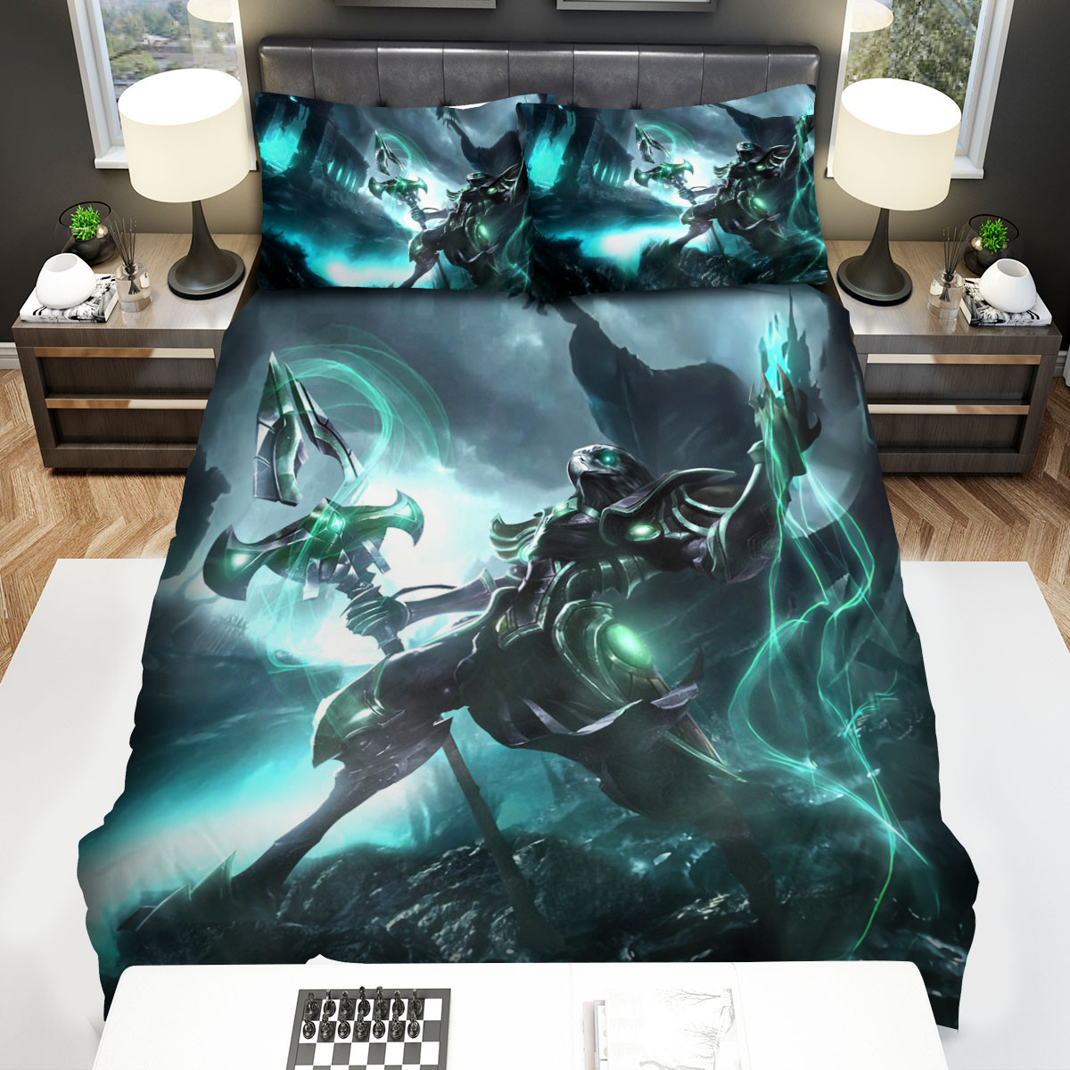 league of legends ruined azir concept splash art bed sheets spread duvet cover bedding sets spa3w