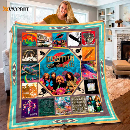 led zeppelin 2 quilt blanket