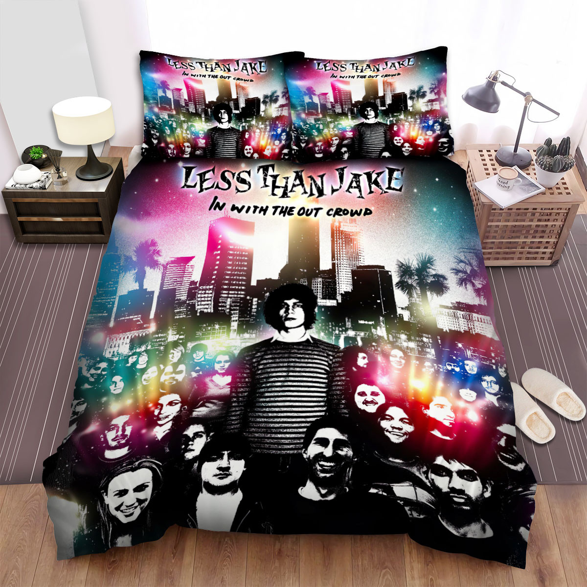 less than jake music band in with the out crowd bed sheets spread comforter duvet cover bedding sets 8jfst