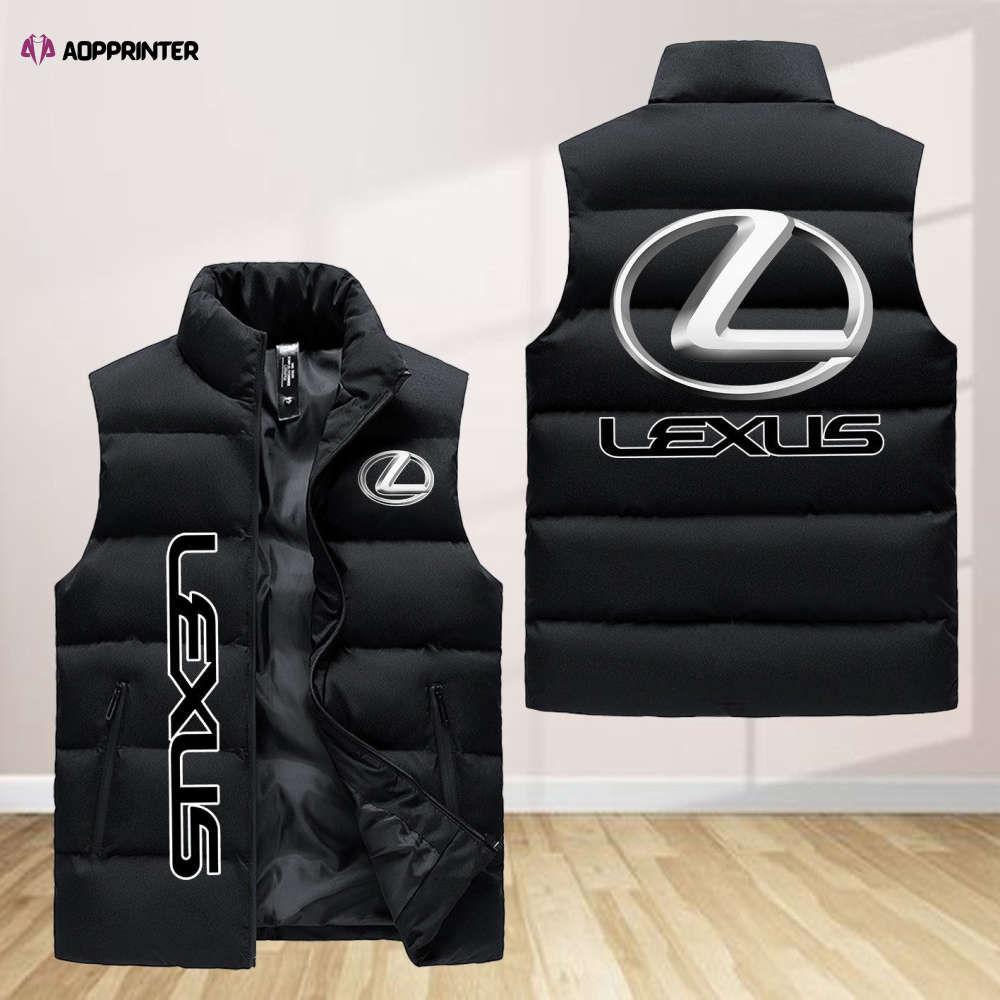 lexus sleeveless puffer jacket custom for fans gifts