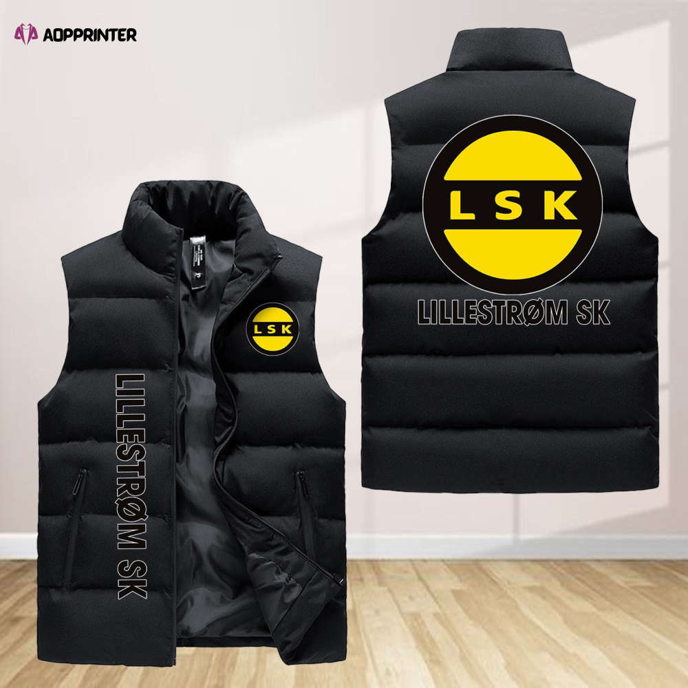 lillestrom sportsklubb sleeveless puffer jacket custom for fans spj0235