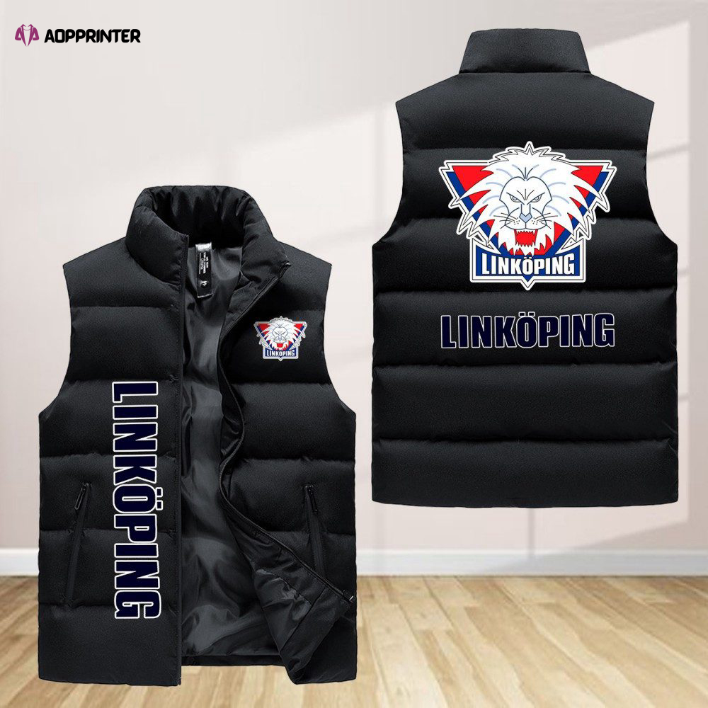 linkoping hc sleeveless puffer jacket custom for fans gifts