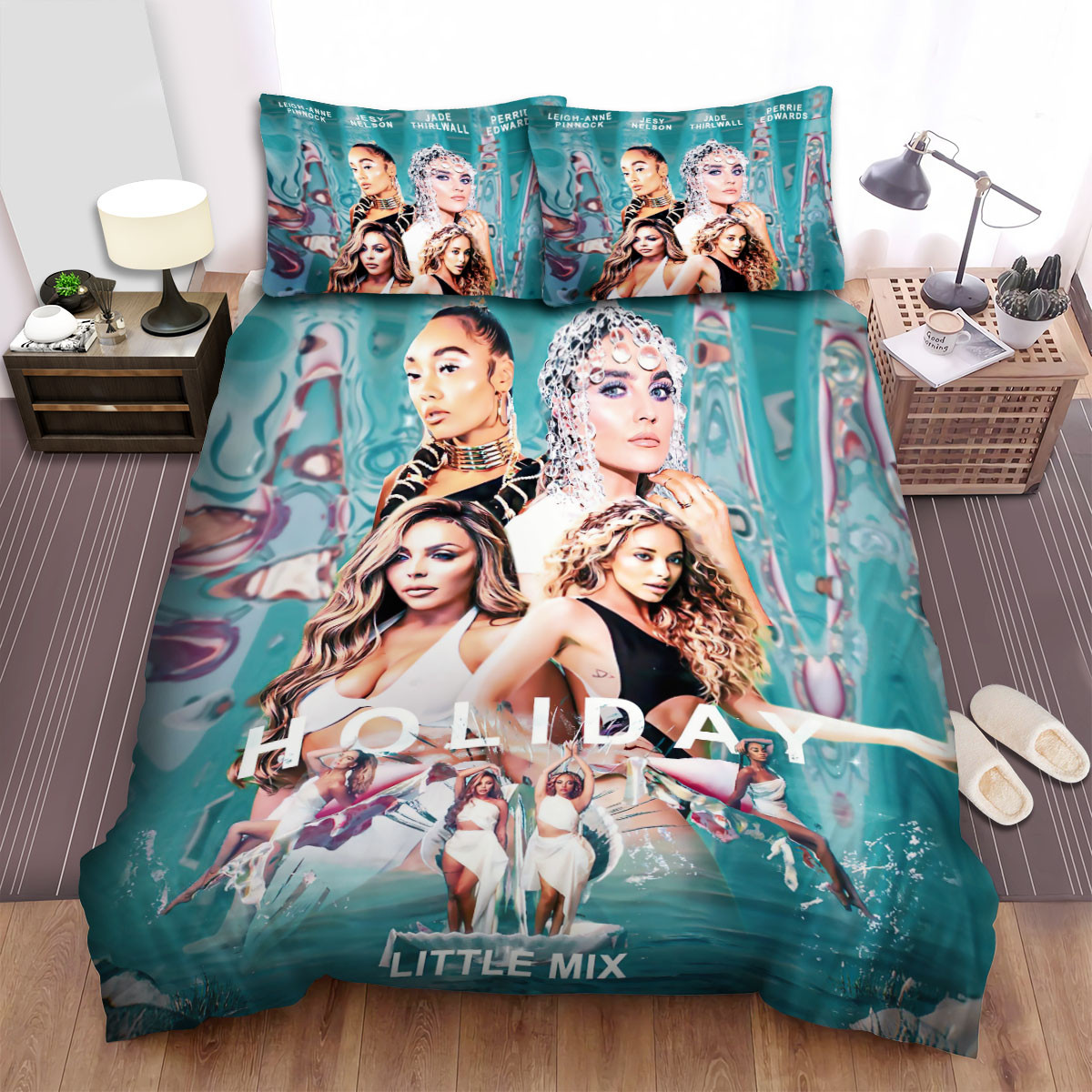 little mix holiday art bed sheets spread comforter duvet cover bedding sets kueak