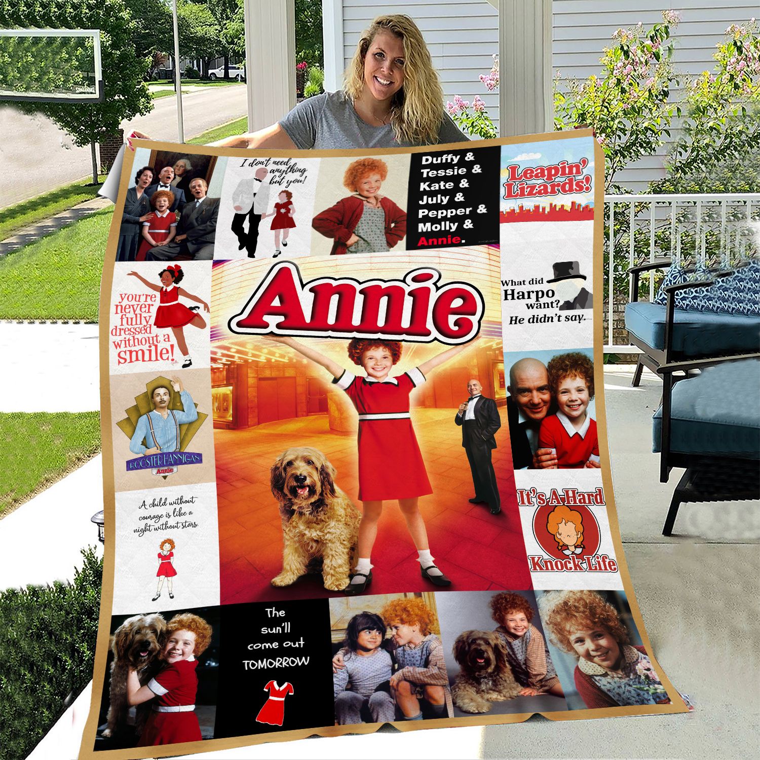 little orphan annie and sandy blanket 7ms5l