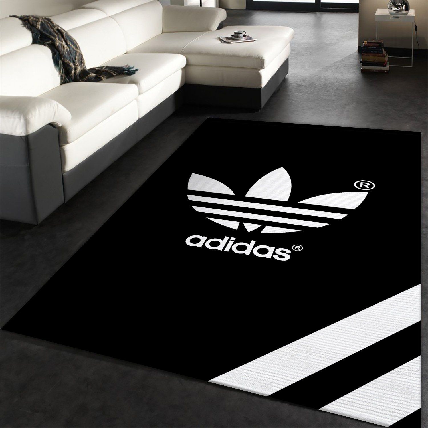 logo adidas rug custom size and printing 0