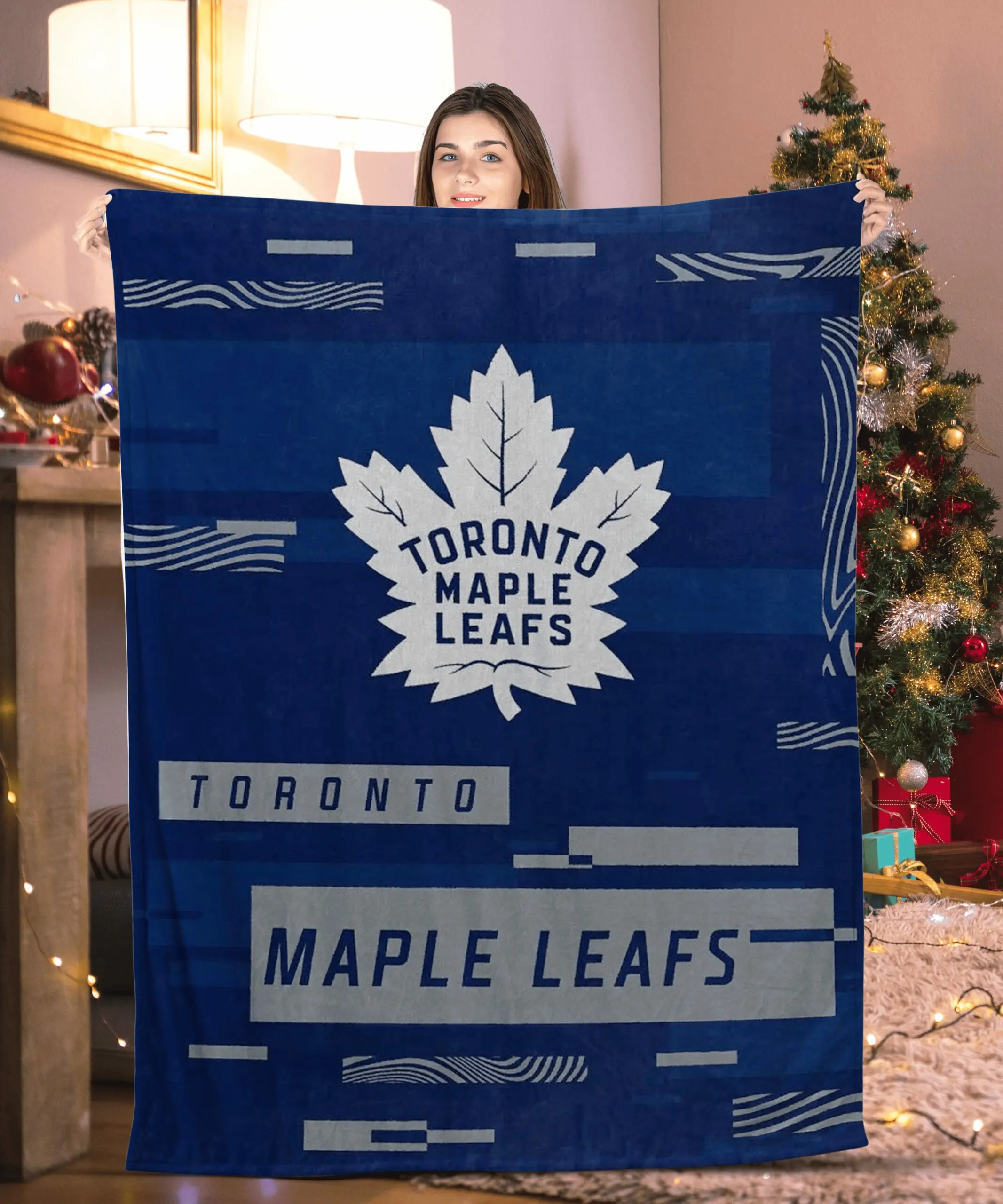 logo plan leaves toronto maple leafs blanket cbfp3