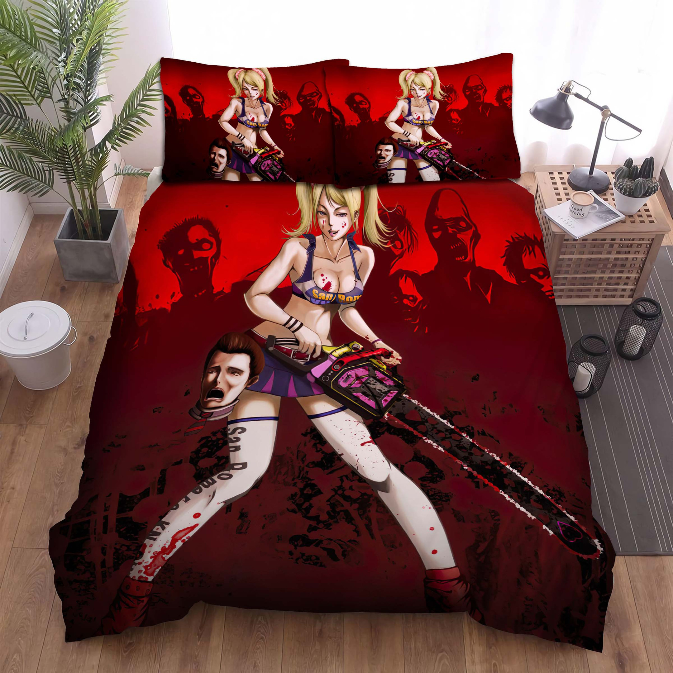 lollipop chainsaw freaking nick duvet cover bedroom sets comfortable bedding sets lwbim