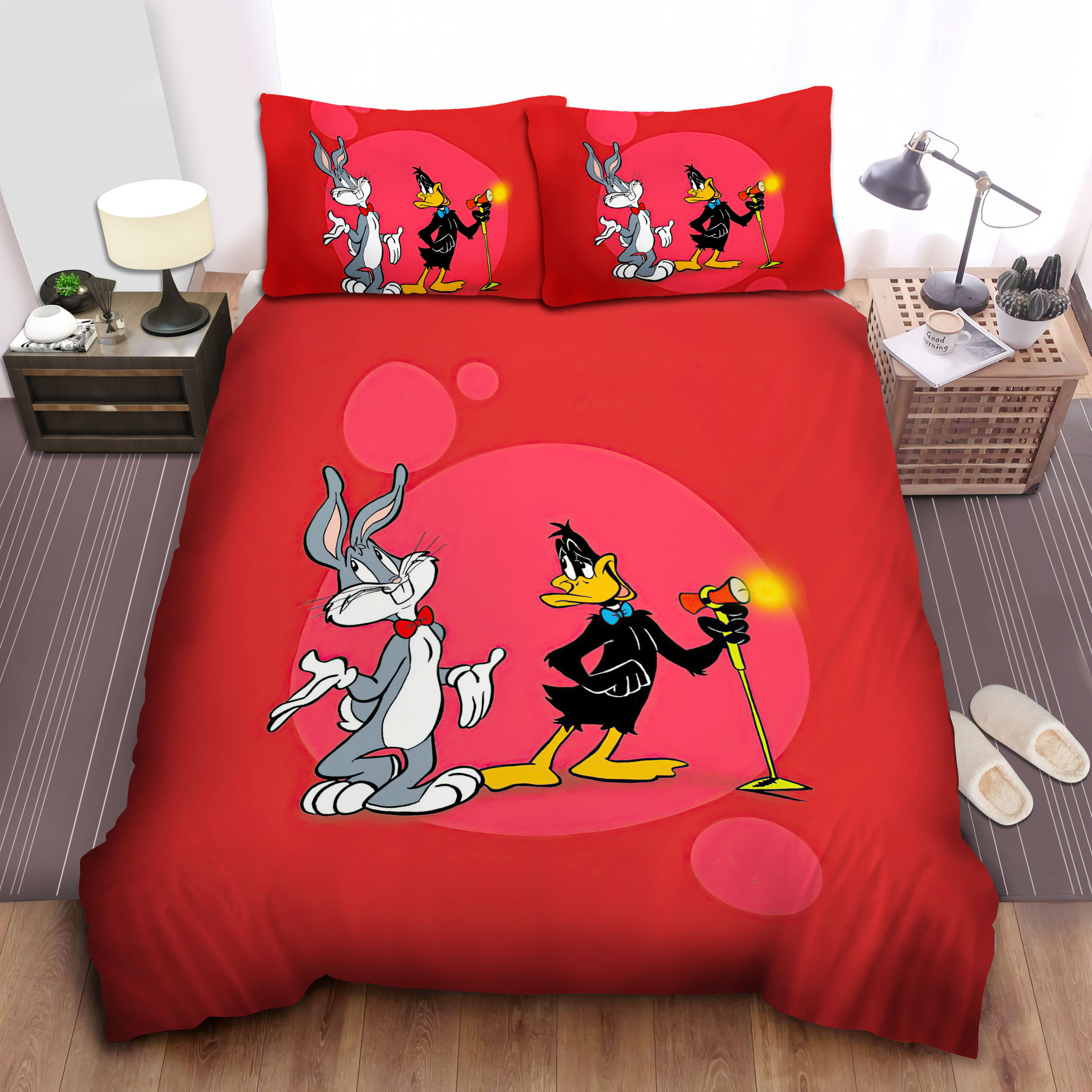 looney tunes bugs bunny daffy duck bed sheets spread comforter duvet cover bedding sets qawvd