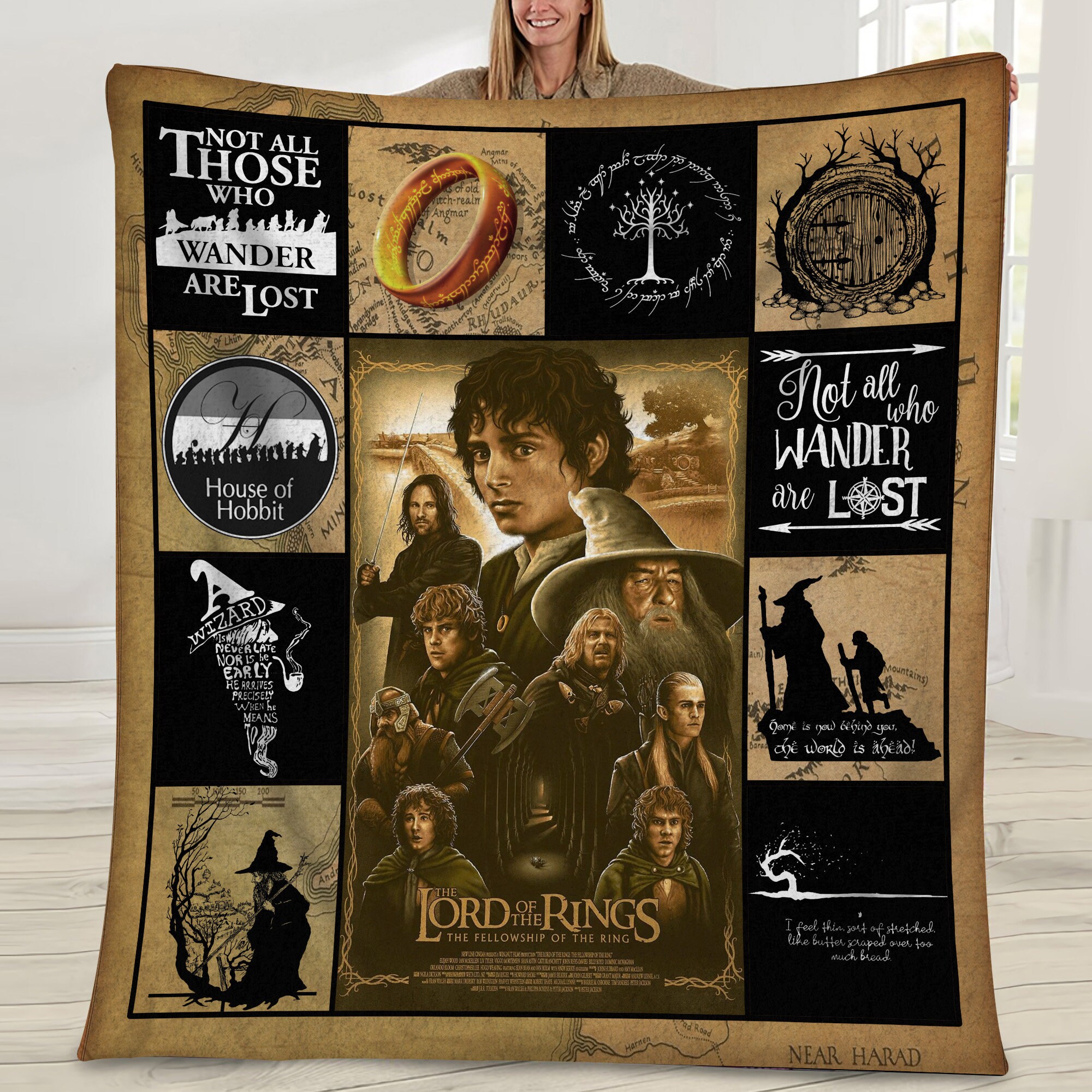 lord of the rings classic movie blanket mw8kq