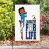 los angeles chargers betty boop v44 double sided printing garden flag home decor gifts