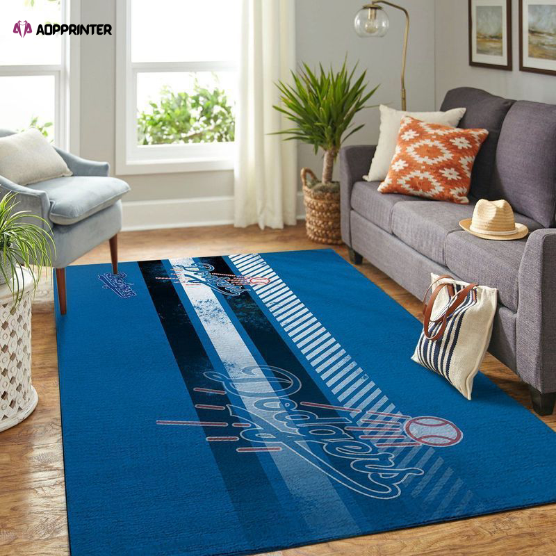 los angeles dodgers rug living room floor decor fan gifts 44