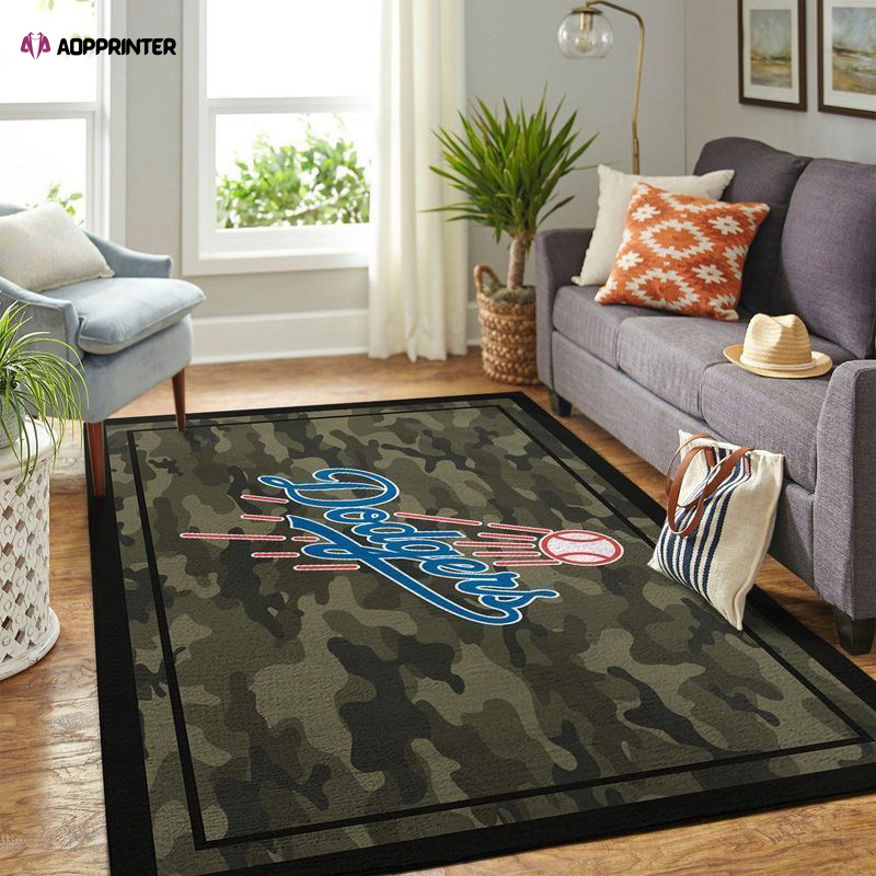 los angeles dodgers rug living room floor decor fan gifts 56