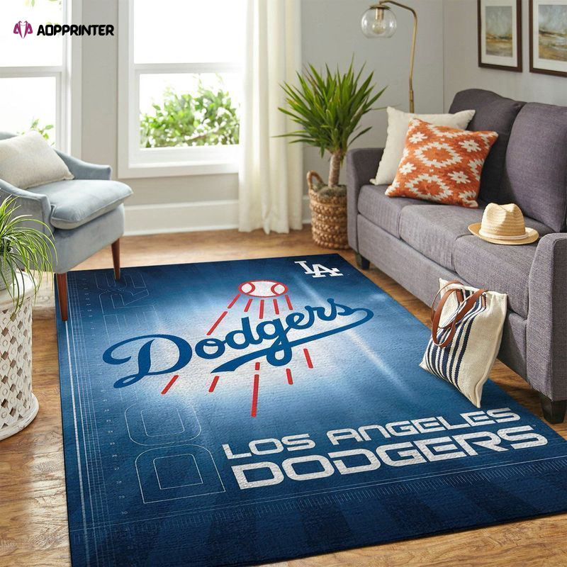 los angeles dodgers rug living room floor decor fan gifts 9