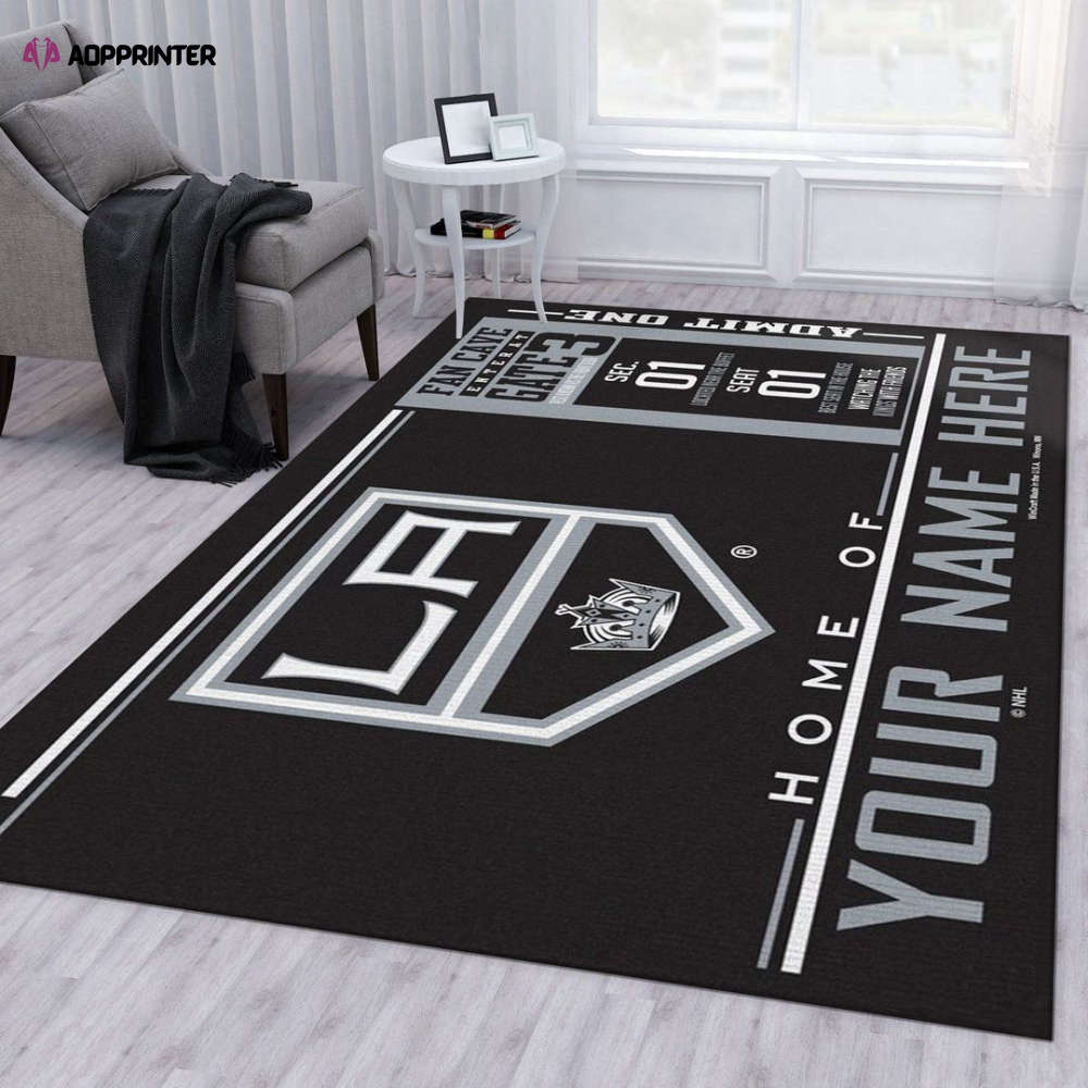 los angeles kings rug living room floor decor fan gifts