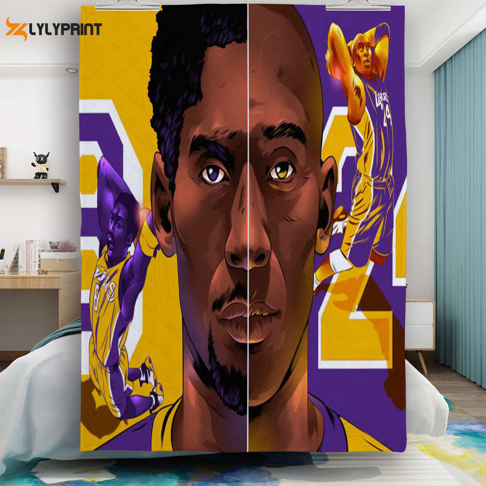 los angeles lakers byron scott vs kobe bryant gift for fan 3d full printing quilt home decor 2024 gifts