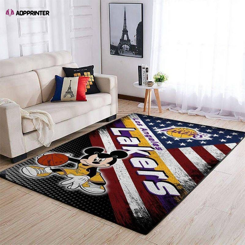 los angeles lakers rug living room floor decor fan gifts 14