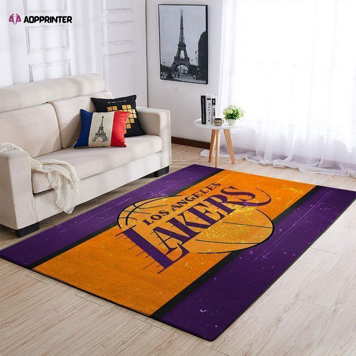 los angeles lakers rug living room floor decor fan gifts 24