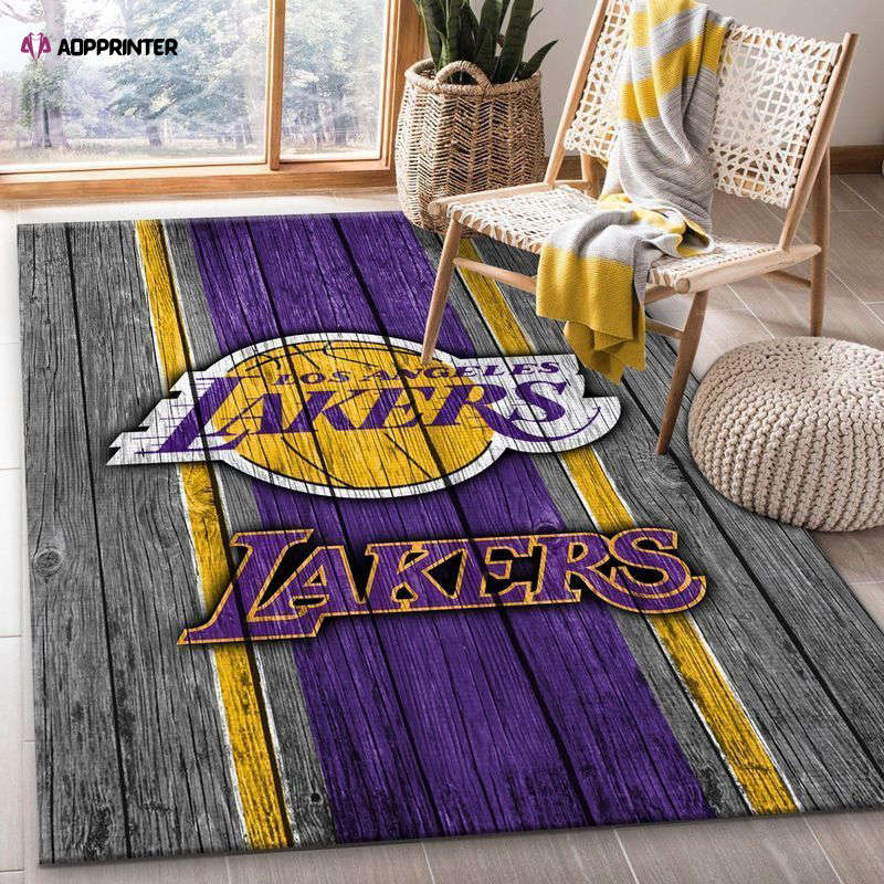 los angeles lakers rug living room floor decor fan gifts 51