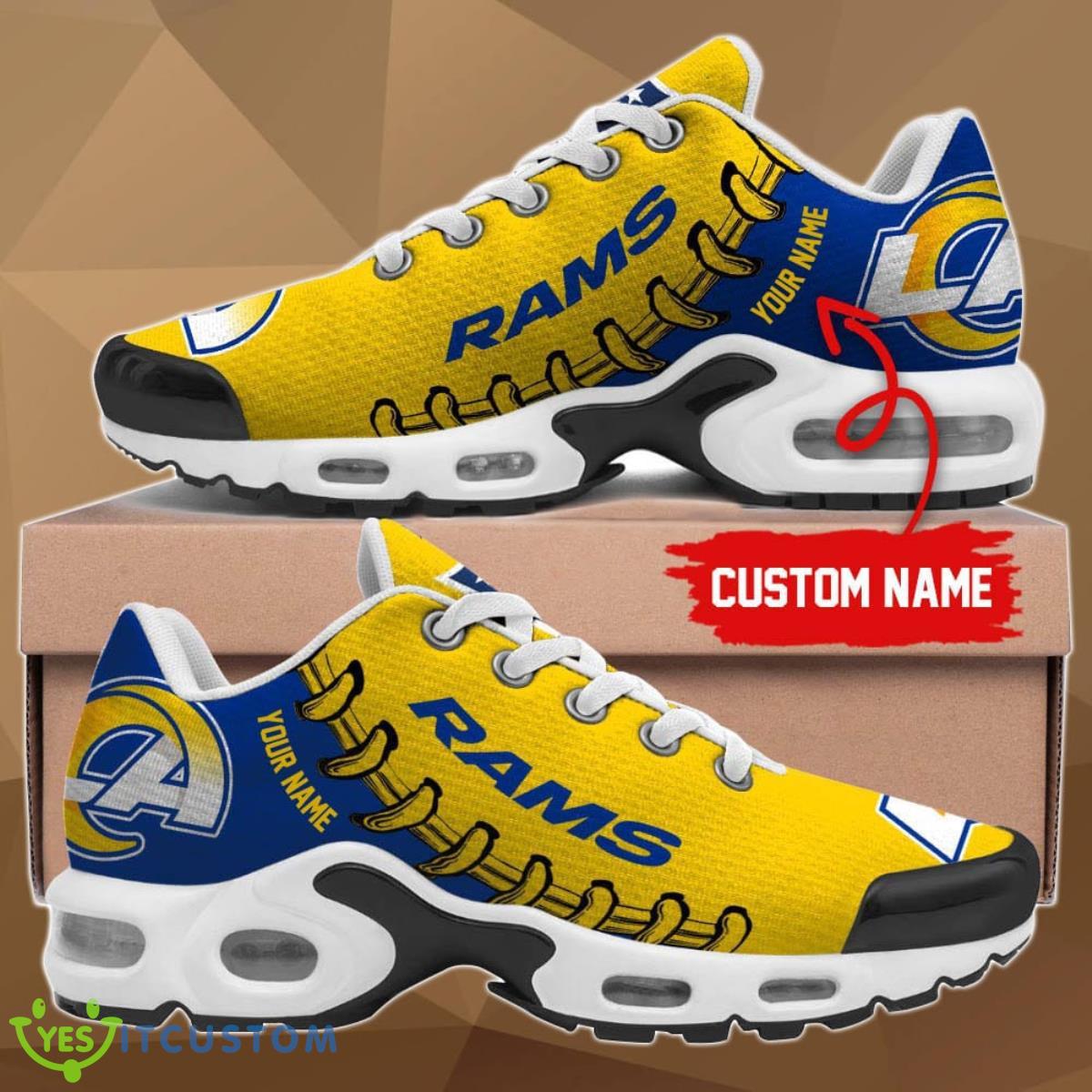 los angeles rams air cushion sports shoes custom name for fans