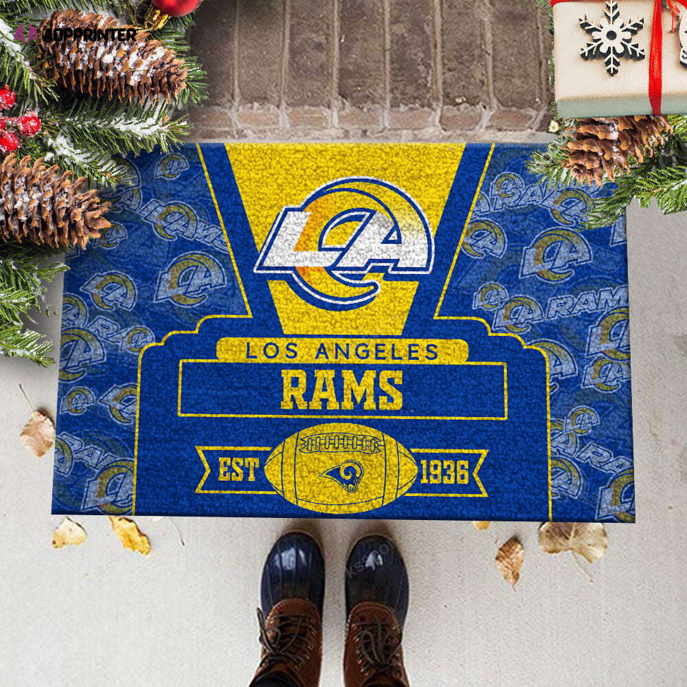 los angeles rams doormat best gift for home decor