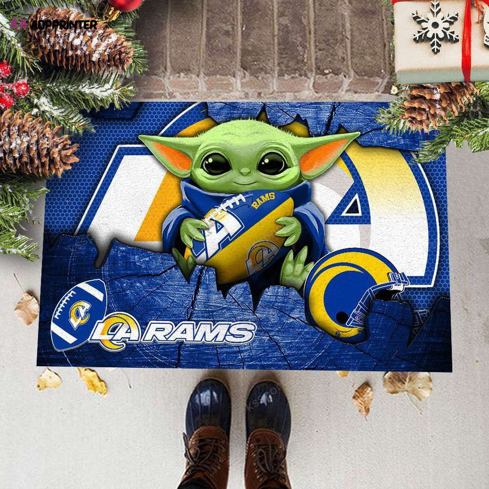 los angeles rams doormat best gift for home decor 1 1