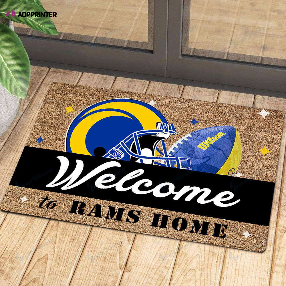 los angeles rams doormat gift for home decor