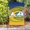 los angeles rams la yellow blue double sided printing garden flag home decor gifts 1