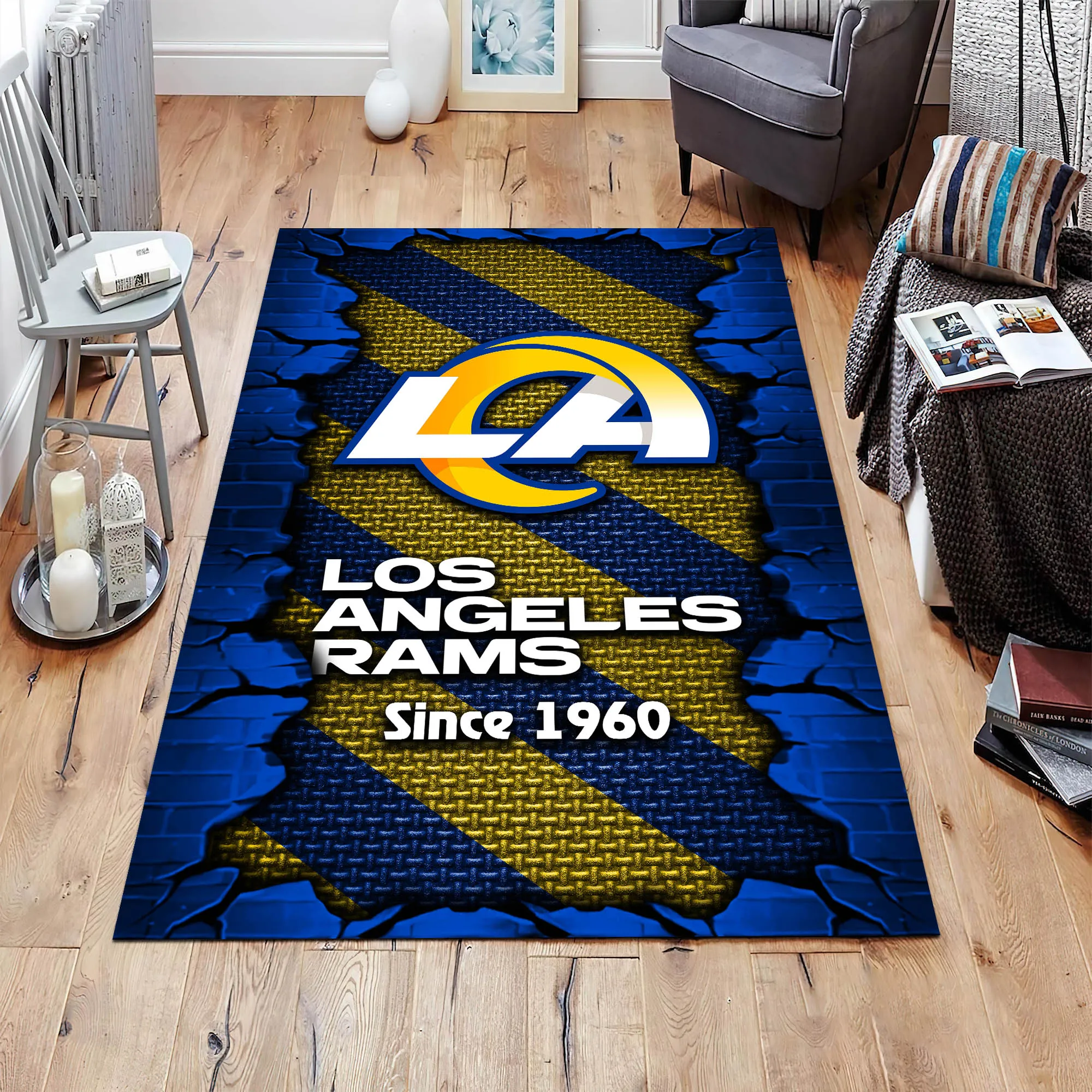 los angeles rams living room rug football team living room rug football fan gifts ehivm 54132 2sryy