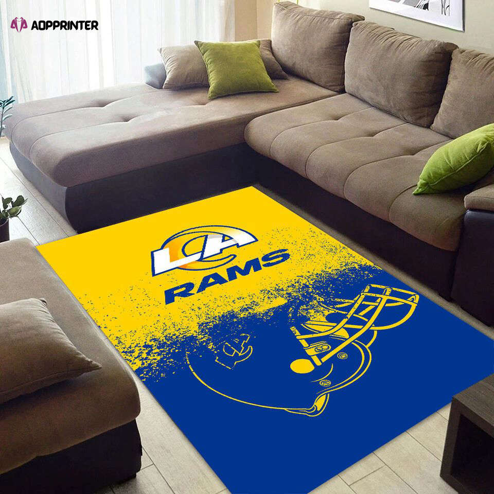 los angeles rams rug living room floor decor fan gifts 15