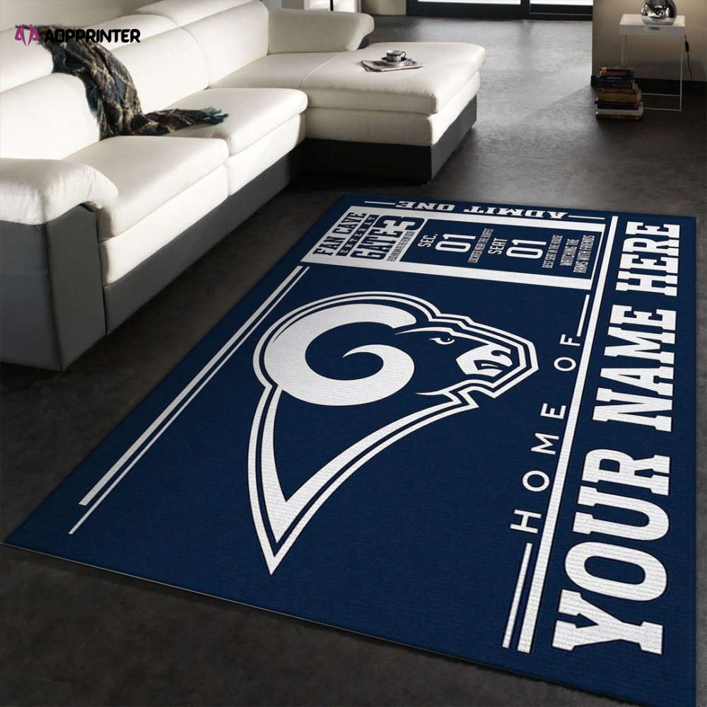 los angeles rams rug living room floor decor fan gifts 27