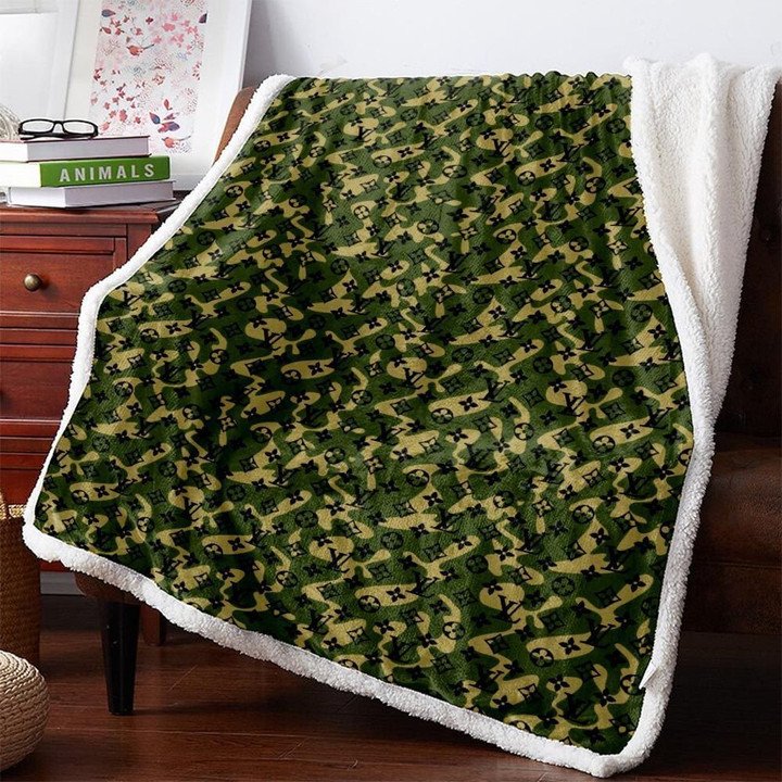 louis vuitton camouflage limited editition fleece blankets 035 yv4ya