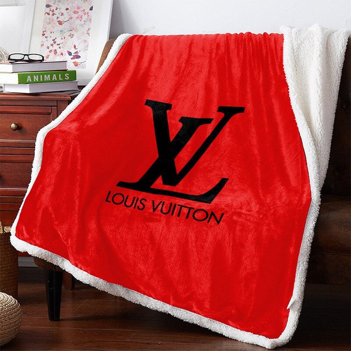 louis vuitton red 3d limited edition fleece blanket 30 yibyk