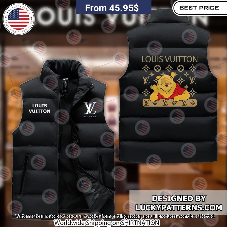 louis vuitton winnie the pooh sleeveless down jacket 1 198